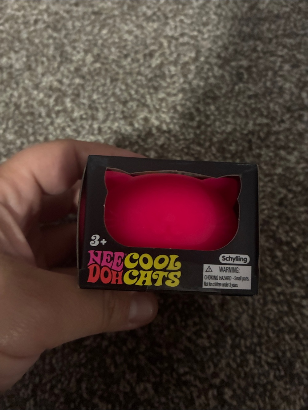 NeeDoh Cool Cats Pink Cat Stress Ball